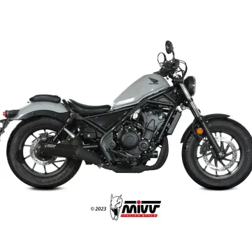 Escape Honda CMX 500 Rebel 2022-2024 MIVV HR-1 Black copa Carbono corta H.091.LH1BC - vista 1