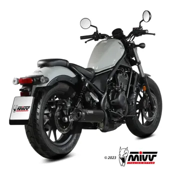 Escape Honda CMX 500 Rebel 2022-2024 MIVV HR-1 Black copa Carbono corta H.091.LH1BC - vista 2
