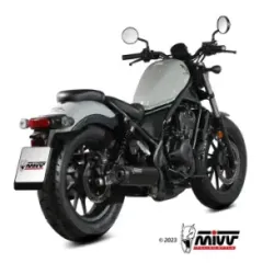 Escape Honda CMX 500 Rebel 2022-2024 MIVV HR-1 Black copa Carbono corta H.091.LH1BC - vista 2
