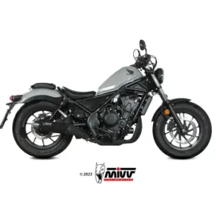 Escape Honda CMX 500 Rebel 2022-2024 MIVV HR-1 Black copa Carbono H.091.LH1BG - vista 1