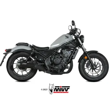 Escape Honda CMX 500 Rebel 2022-2024 MIVV HR-1 Black copa Carbono H.091.LH1BG - vista 1