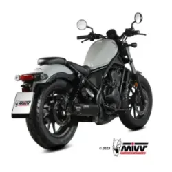 Escape Honda CMX 500 Rebel 2022-2024 MIVV HR-1 Black copa Carbono H.091.LH1BG - vista 2