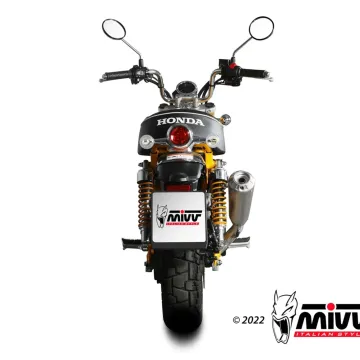 Escape completo Honda Monkey 125 2018-2024 MIVV X-M1 Titanio H.082.LC4T - vista 3