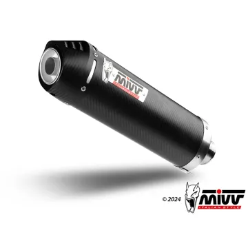 Escape Honda VFR 800 F 2014-2020 MIVV Oval Carbono copa Carbono H.064.LEC - vista 1