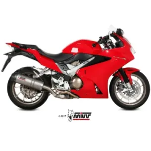 Escape Honda VFR 800 F 2014-2020 MIVV Oval Titanio copa Carbono H.064.LNC - vista 1