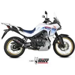 Escape Honda XL750 Transalp 2023-2024 MIVV Oval Black copa Carbono H.086.LZC - vista 1