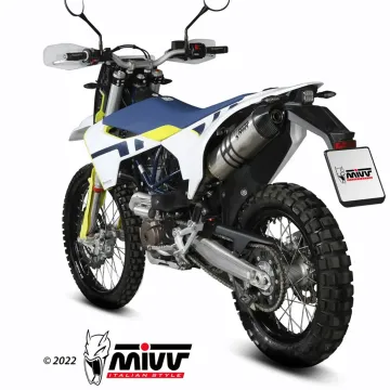 Escape Husqvarna 701 Enduro - Supermoto 2021-2024 MIVV STR1 Titanio M.HU.010.L4C - vista 2