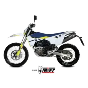 Escape Husqvarna 701 Enduro - Supermoto 2021-2024 MIVV STR1 Black M.HU.010.LXBC - vista 1