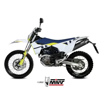 Escape Husqvarna 701 Enduro - Supermoto 2021-2024 MIVV STR1 Black M.HU.010.LXBC - vista 1