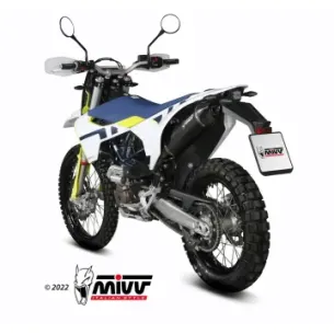 Escape Husqvarna 701 Enduro - Supermoto 2021-2024 MIVV STR1 Black M.HU.010.LXBC - vista 1 2