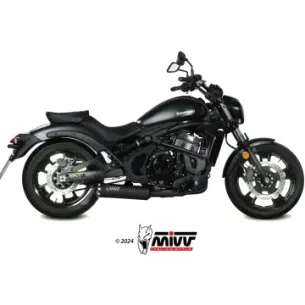 Escape completo Kawasaki Vulcan S 650 2017-2023 MIVV HR-1 Black copa Aluminio K.060.SH1BAN - vista 1