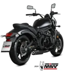 Escape completo Kawasaki Vulcan S 650 2017-2023 MIVV HR-1 Black copa Aluminio K.060.SH1BAN - vista 2