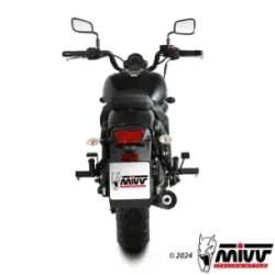 Escape completo Kawasaki Vulcan S 650 2017-2023 MIVV HR-1 Black copa Aluminio K.060.SH1BAN - vista 3