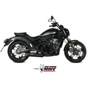 Escape completo Kawasaki Vulcan S 650 2017-2023 MIVV HR-1 Black copa Carbono K.060.SH1BGN - vista 1