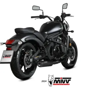 Escape completo Kawasaki Vulcan S 650 2017-2023 MIVV HR-1 Black copa Carbono K.060.SH1BGN - vista 1 2