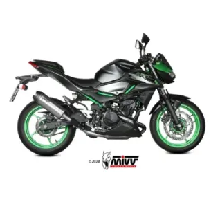 Escape Kawasaki Z500 2024-2025 MIVV AK-1 Titanio copa Carbono K.061.L4K - vista 1