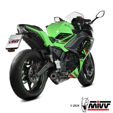 Escape completo Kawasaki Z650 2024-2025 MIVV Oval Carbono copa Carbono K.057.L3C - vista 2