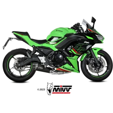 Escape completo Kawasaki Z650 2024-2025 MIVV Delta Race Black K.057.LDRB - vista 1