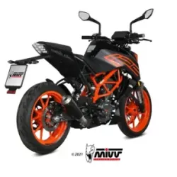 Escape KTM 390 Duke 2021-2023 MIVV X-M1 Black KT.025.LC4B - vista 2