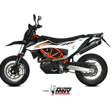 Escape KTM 690 SMC R 2021-2024 MIVV STR1 Black M.KT.032.LXBC - vista 1