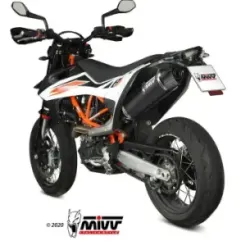 Escape KTM 690 SMC R 2021-2024 MIVV STR1 Black M.KT.032.LXBC - vista 2