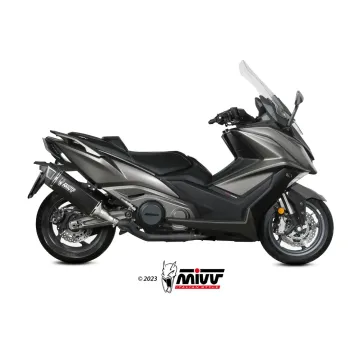 Escape Kymco AK 550 2021-2024 MIVV SR-1 Black Titanio O.011.LR1TB - vista 1