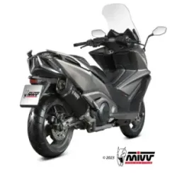 Escape Kymco AK 550 2021-2024 MIVV SR-1 Black Titanio O.011.LR1TB - vista 2
