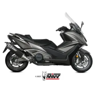 Escape Kymco AK 550 2021-2024 MIVV SR-1 Black O.011.LR1XB - vista 1