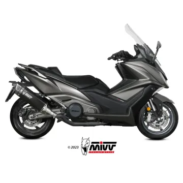 Escape Kymco AK 550 2021-2024 MIVV SR-1 Black O.011.LR1XB - vista 1