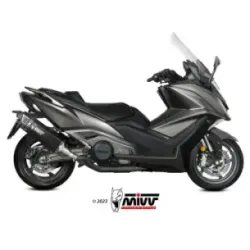 Escape Kymco AK 550 2021-2024 MIVV SR-1 Black O.011.LR1XB - vista 1