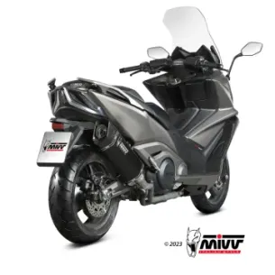 Escape Kymco AK 550 2021-2024 MIVV SR-1 Black O.011.LR1XB - vista 1 2