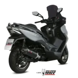 Escape Kymco Xciting 400i 2013-2018 MIVV Oval Black copa Carbono O.010.LVC - vista 2