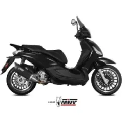 Escape Piaggio Beverly 300 2010-2020 MIVV Mover Black MV.PG.0001.LV - vista 1