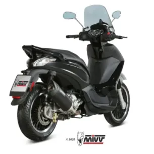 Escape Piaggio Beverly 300 2010-2020 MIVV Mover Black MV.PG.0001.LV - vista 1 2