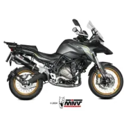 Escape QJ Motor SRT 700 - X 2024-2024 MIVV Oval Black copa Carbono QJ.001.LVC - vista 1