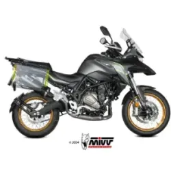 Escape QJ Motor SRT 700 - X 2024-2024 MIVV Oval Black copa Carbono QJ.001.LVC - vista 2