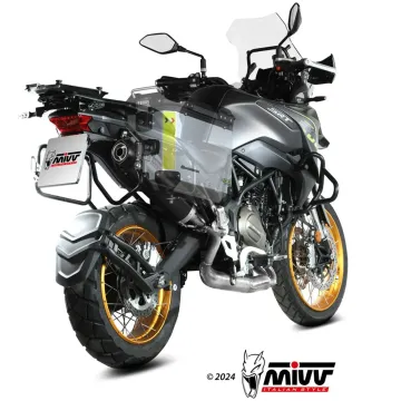 Escape QJ Motor SRT 700 - X 2024-2024 MIVV Oval Black copa Carbono QJ.001.LVC - vista 3