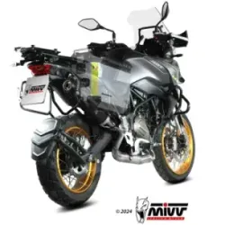 Escape QJ Motor SRT 700 - X 2024-2024 MIVV Oval Black copa Carbono QJ.001.LVC - vista 3