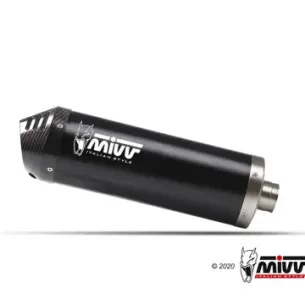 Escape QJ Motor SRT 800 2024-2024 MIVV Oval Black copa Carbono QJ.002.LVC - vista 1