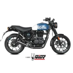 Escape Royal Enfield HNTR 350 2022-2024 MIVV HR-1 Black RE.005.LH1BA - vista 1