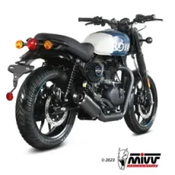 Escape Royal Enfield HNTR 350 2022-2024 MIVV HR-1 Black RE.005.LH1BA - vista 2