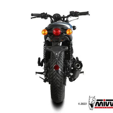 Escape Royal Enfield HNTR 350 2022-2024 MIVV HR-1 Black RE.005.LH1BA - vista 3