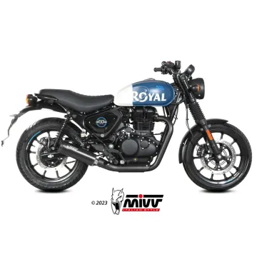 Escape Royal Enfield HNTR 350 2022-2024 MIVV HR-1 Black copa Carbono RE.005.LH1BC - vista 1