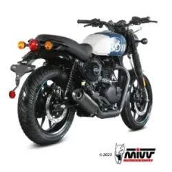Escape Royal Enfield HNTR 350 2022-2024 MIVV HR-1 Black copa Carbono RE.005.LH1BC - vista 2