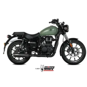 Escape Royal Enfield Meteor 350 2021-2024 MIVV HR-1 Black RE.004.LH1BA - vista 1