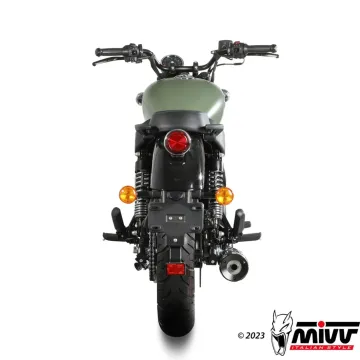Escape Royal Enfield Meteor 350 2021-2024 MIVV HR-1 Black RE.004.LH1BA - vista 3