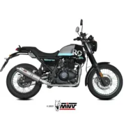 Escape Royal Enfield SCRAM 411 2022-2024 MIVV Oval Inox RE.001.LX1 - vista 1
