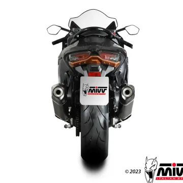 Escapes Suzuki GSX-R 1300 Hayabusa 2021-2025 MIVV Speed Edge Black Titanio S.060.LRTB - vista 3