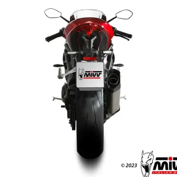 Escape Triumph Speed Triple 1200 RR - RS 2021-2024 MIVV SR-1 Titanio T.025.LR1T - vista 3