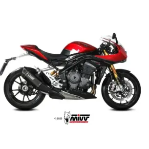 Escape Triumph Speed Triple 1200 RR - RS 2021-2024 MIVV SR-1 Black Titanio T.025.LR1TB - vista 1